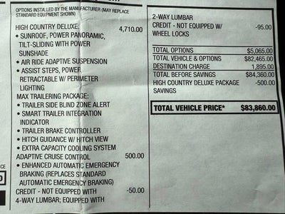 2023 Chevrolet Tahoe High Country