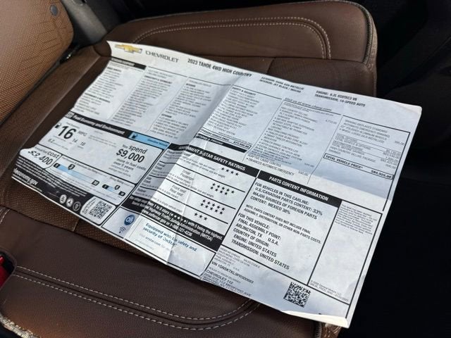 2023 Chevrolet Tahoe High Country