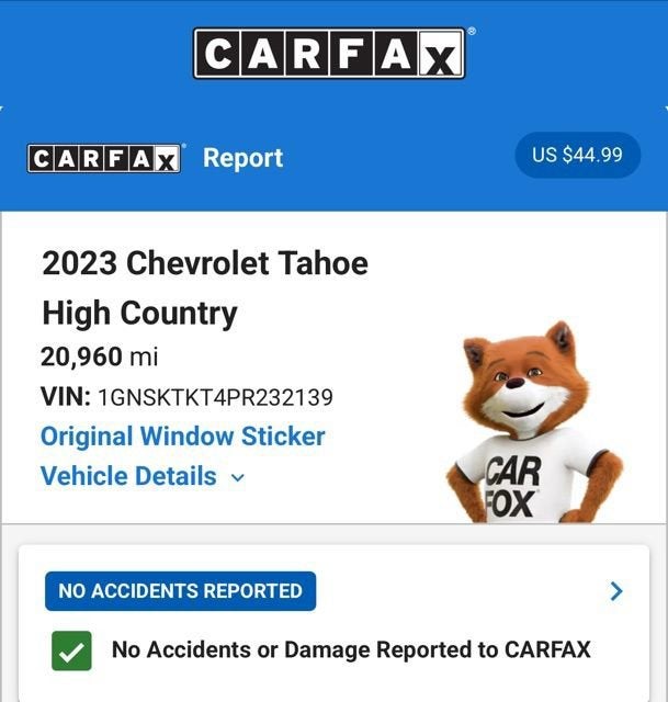2023 Chevrolet Tahoe High Country