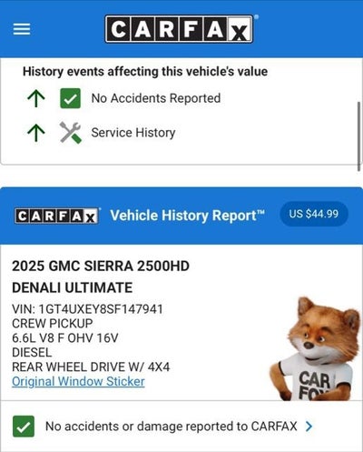 2025 GMC Sierra 2500 HD Denali Ultimate