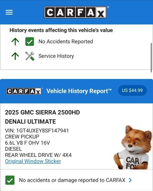 2025 GMC Sierra 2500 HD Denali Ultimate