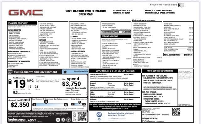 2023 GMC Canyon Elevation
