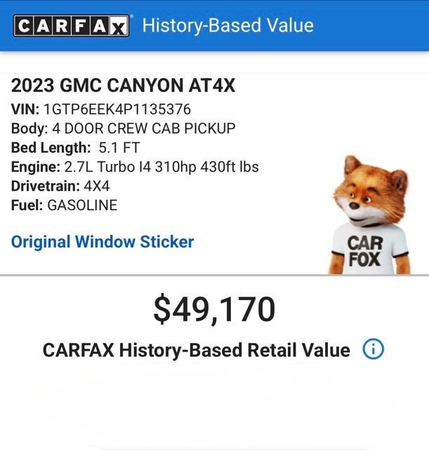 2023 GMC Canyon AT4X