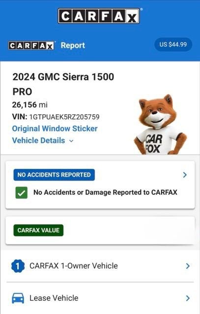 2024 GMC Sierra 1500 Pro