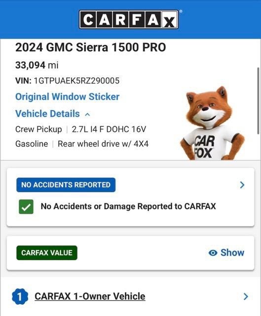 2024 GMC Sierra 1500 Pro
