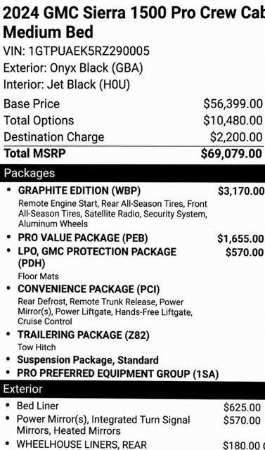 2024 GMC Sierra 1500 Pro