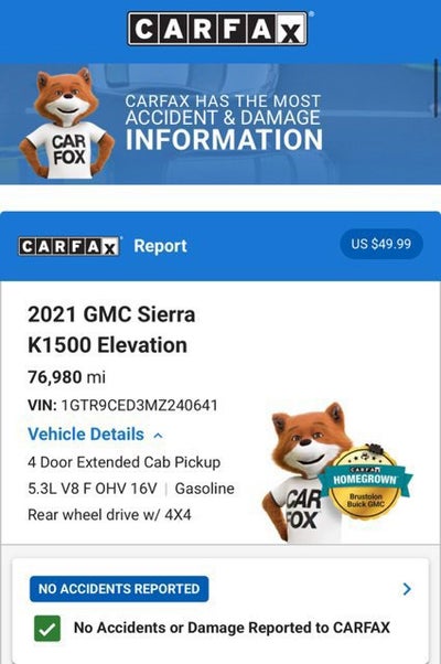 2021 GMC Sierra 1500 Elevation