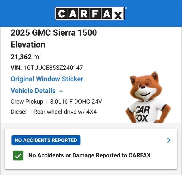 2025 GMC Sierra 1500 Elevation