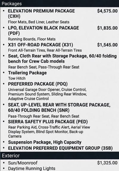 2025 GMC Sierra 1500 Elevation
