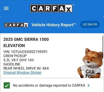 2025 GMC Sierra 1500 Elevation