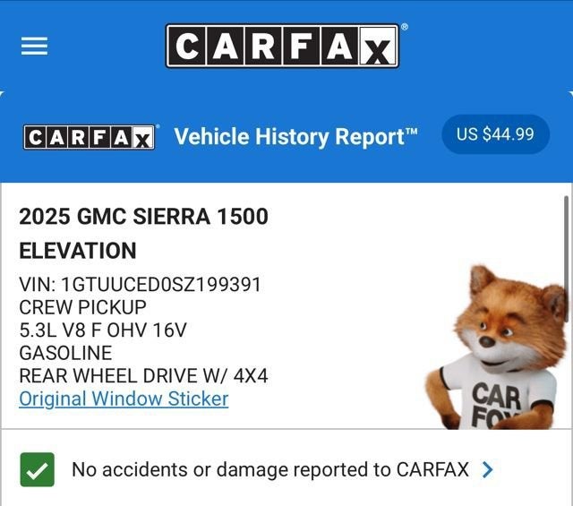 2025 GMC Sierra 1500 Elevation