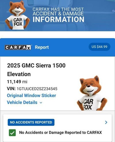 2025 GMC Sierra 1500 Elevation