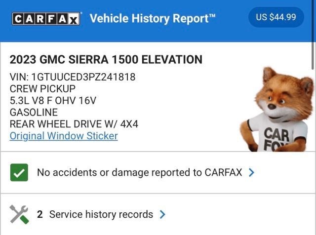 2023 GMC Sierra 1500 Elevation