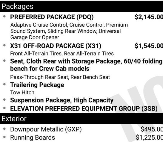 2026 GMC Sierra 1500 Elevation
