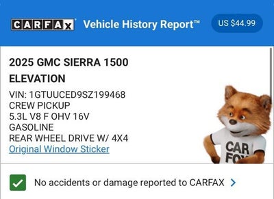 2025 GMC Sierra 1500 Elevation