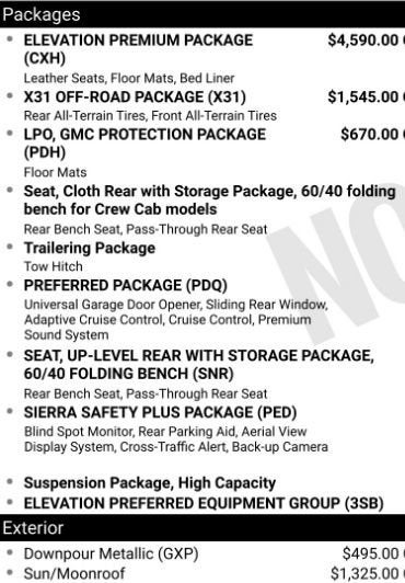 2026 GMC Sierra 1500 Elevation