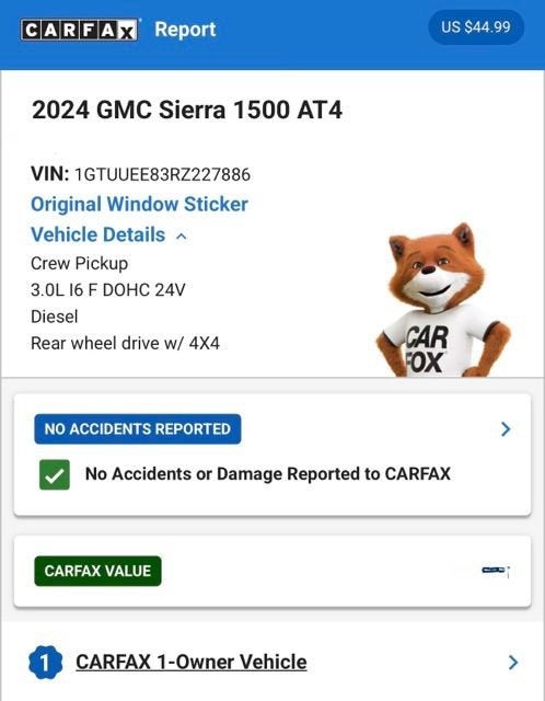 2024 GMC Sierra 1500 AT4