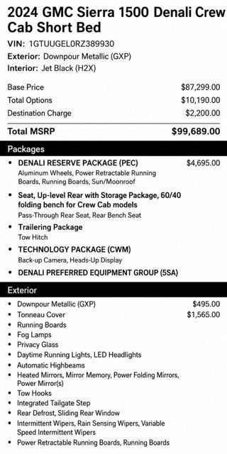 2024 GMC Sierra 1500 Denali