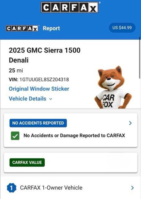 2025 GMC Sierra 1500 Denali