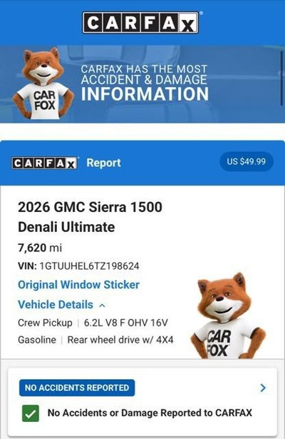 2026 GMC Sierra 1500 Denali Ultimate
