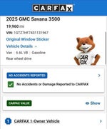 2025 GMC Savana Cargo Work Van