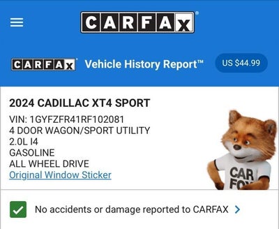 2024 Cadillac XT4 Sport