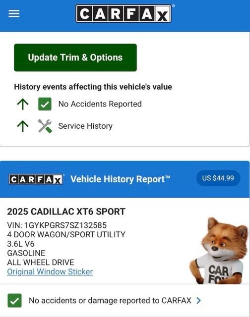 2025 Cadillac XT6 Sport