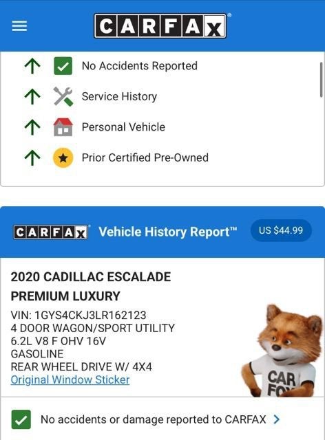2020 Cadillac Escalade Premium Luxury