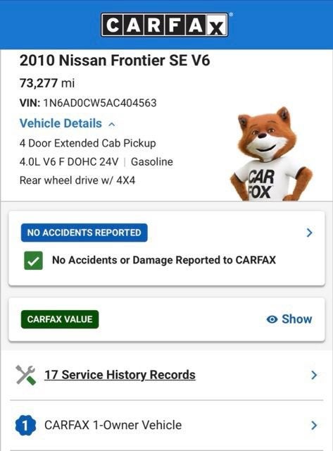 2010 Nissan Frontier SE