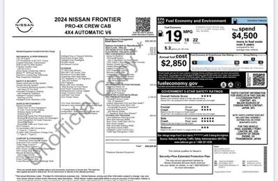 2024 Nissan Frontier Crew Cab PRO-4X 4x4