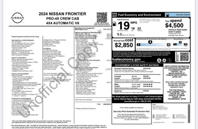 2024 Nissan Frontier Crew Cab PRO-4X 4x4