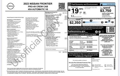 2023 Nissan Frontier Crew Cab PRO-4X 4x4