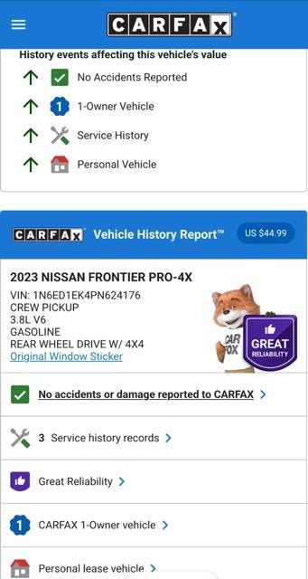 2023 Nissan Frontier PRO-4X