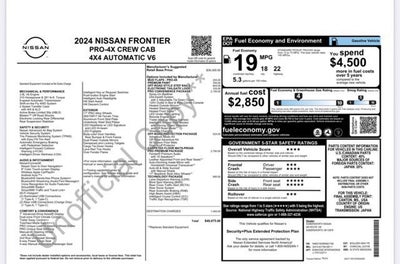 2024 Nissan Frontier Crew Cab PRO-4X 4x4