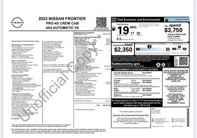 2023 Nissan Frontier Crew Cab PRO-4X 4x4