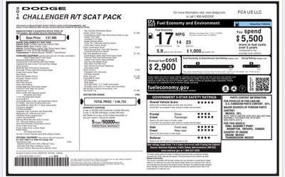 2016 Dodge Challenger R/T Scat Pack