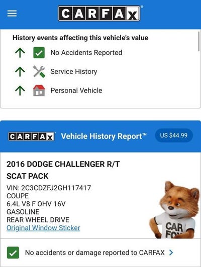 2016 Dodge Challenger R/T Scat Pack