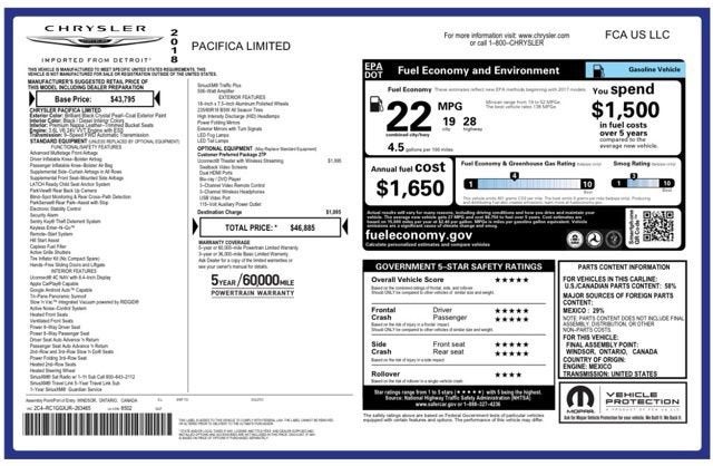 2018 Chrysler Pacifica Limited