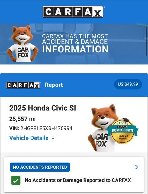 2025 Honda Civic Si NA