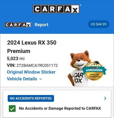 2024 Lexus RX 350 Premium