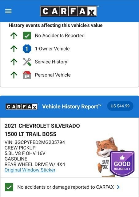 2021 Chevrolet Silverado 1500 LT Trail Boss