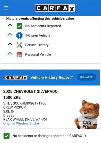 2025 Chevrolet Silverado 1500 ZR2