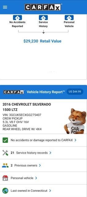 2016 Chevrolet Silverado 1500 LTZ