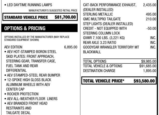 2023 GMC Sierra 1500 AT4X