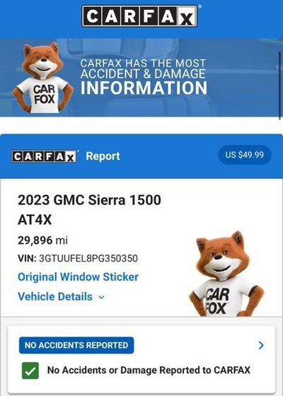 2023 GMC Sierra 1500 AT4X