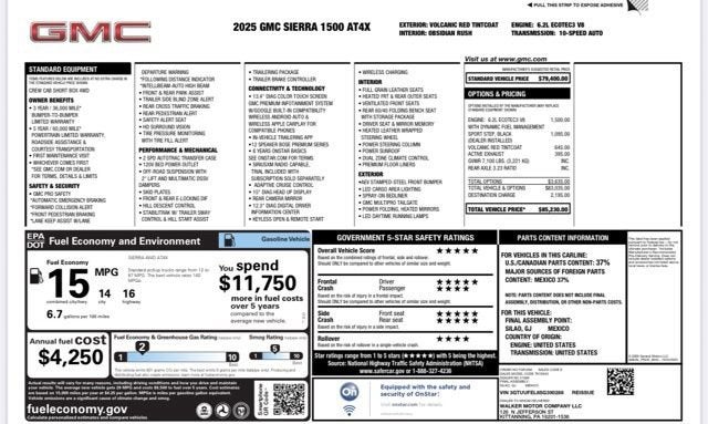 2025 GMC Sierra 1500 AT4X