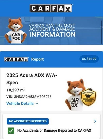 2025 Acura ADX w/A-Spec Package