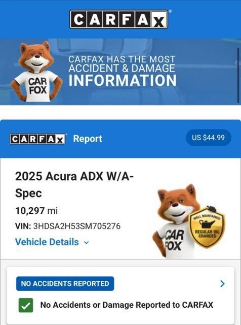 2025 Acura ADX w/A-Spec Package
