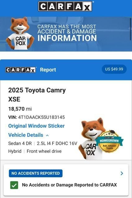 2025 Toyota Camry XSE