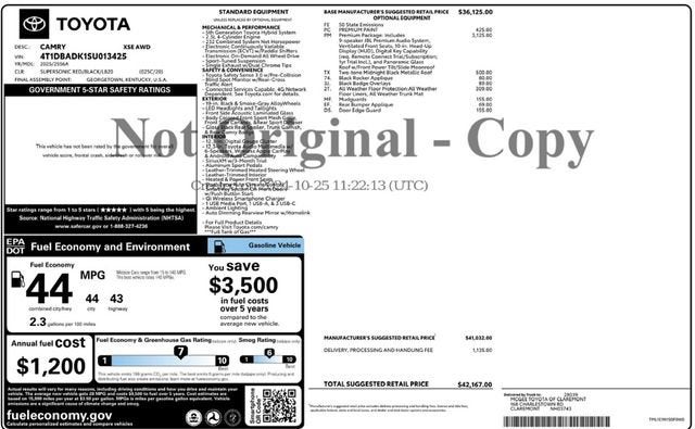 2025 Toyota Camry LE